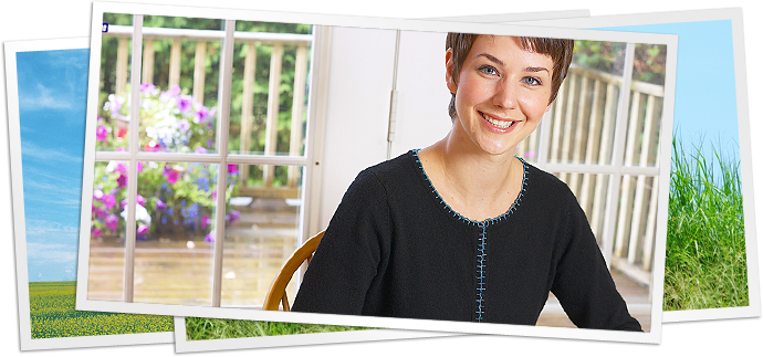 photo of woman with paperwork at home